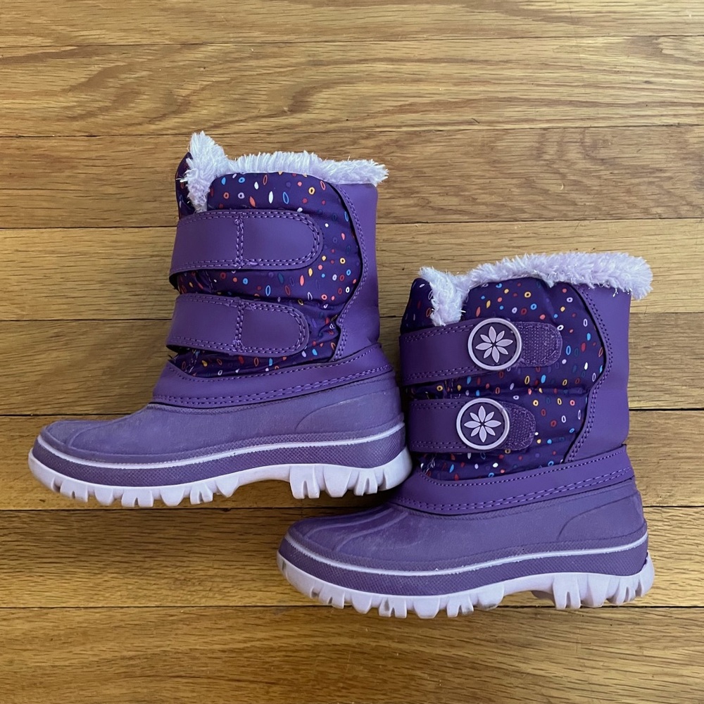Purple Winter Snow Boots